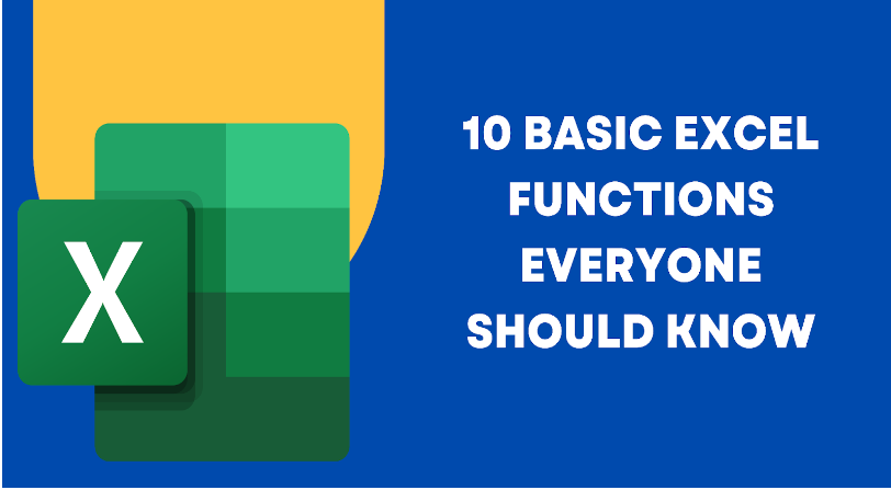 10 Basic Excel Functions Everyone Should Know Learn Tube 0843
